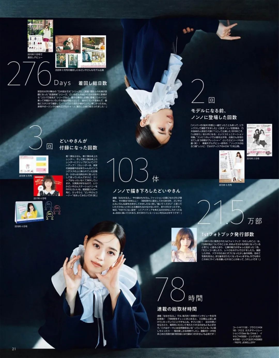 乃木坂46成员西野七濑的穿搭妆容分享插图9